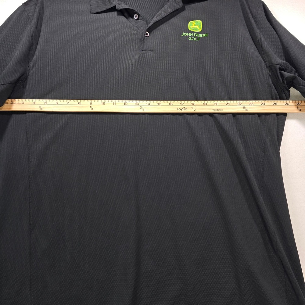 Nike Golf John Deere Polo Shirt Mens 3XL Black Dri-FIT Distributor of the Year - Picture 6 of 12